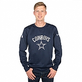 Men's Dallas Cowboys Nike Navy Sideline Circuit Performance Sweatshirt,baseball caps,new era cap wholesale,wholesale hats